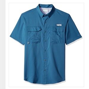 Columbia Blood & Guts III teal short sleeve shirt Size Medium New with tag